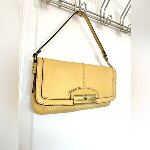 Coach Kristin Leather Yellow Mini Bag/Wristlet Y2K